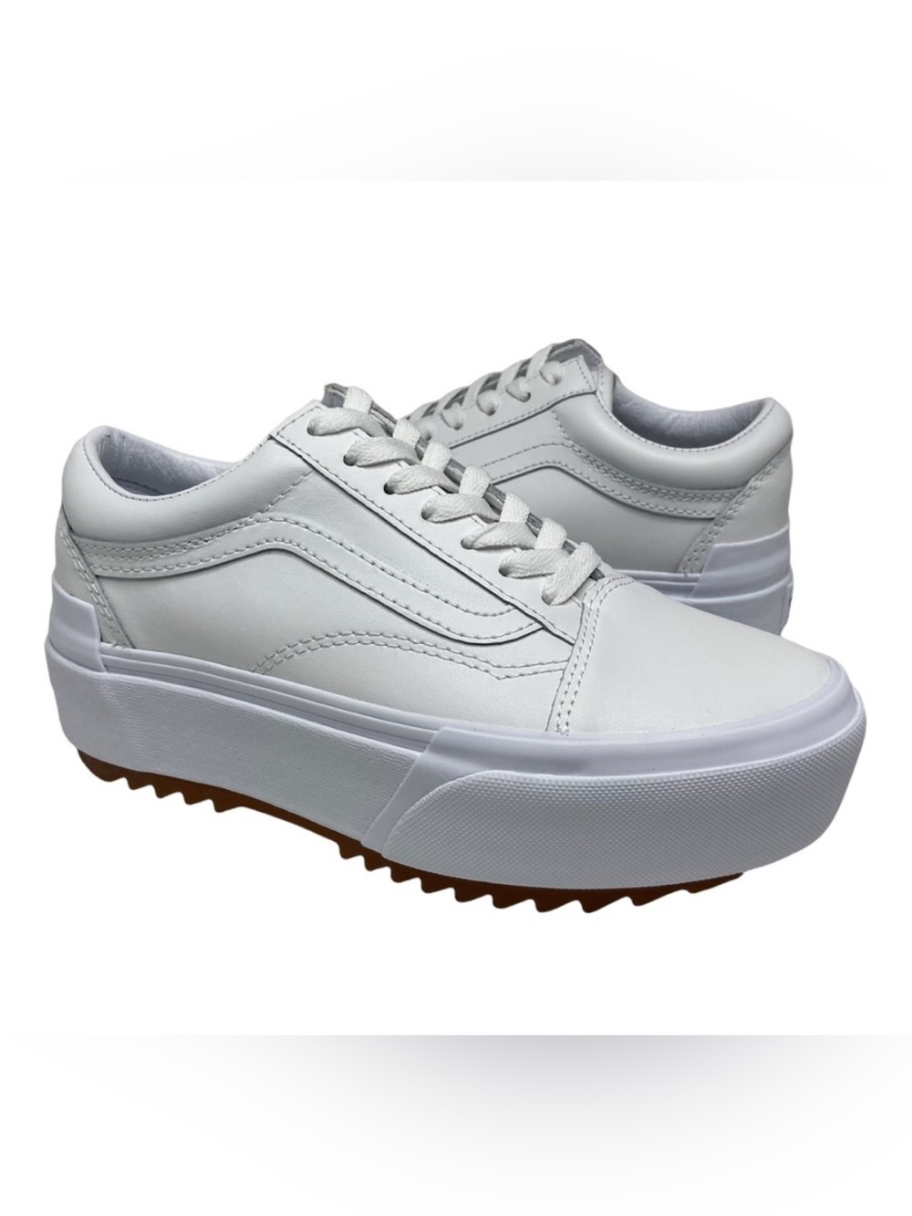 Vans Leather Old Skool Stacked 
Platform